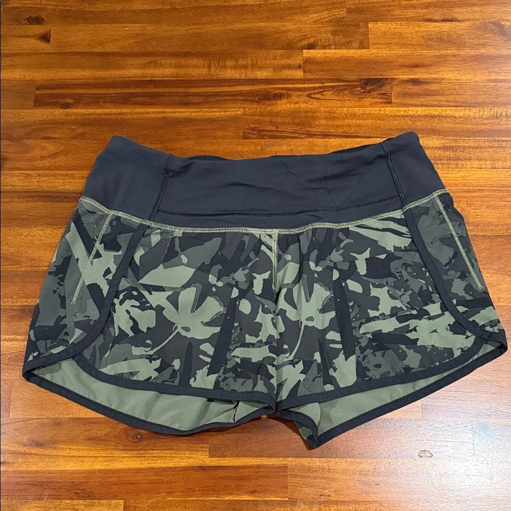 Lululemon Camo Print Women's Running Shorts